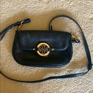 Tory Burch Amanda Black Leather Crossbody Bag